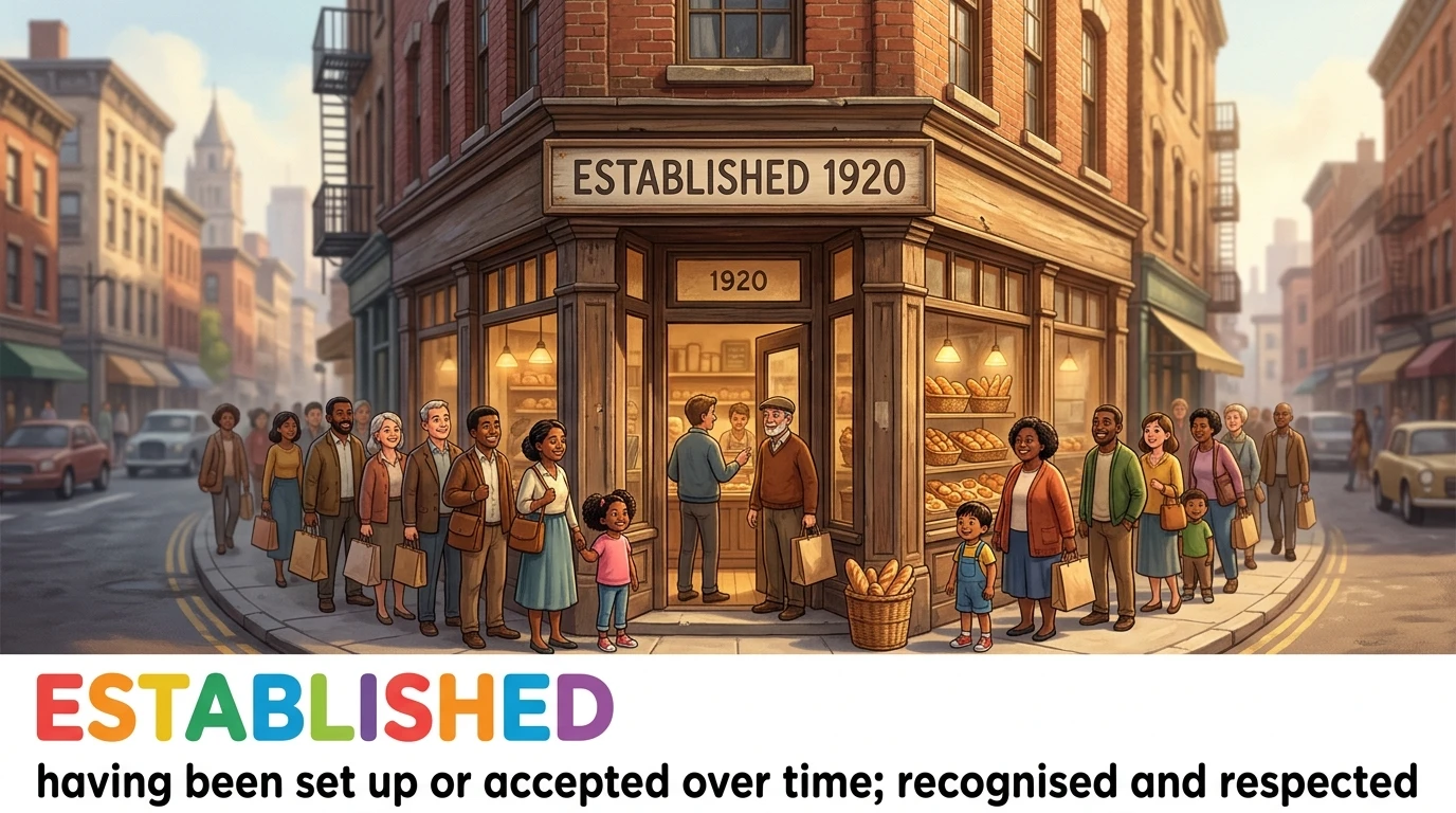 English Illustration for established